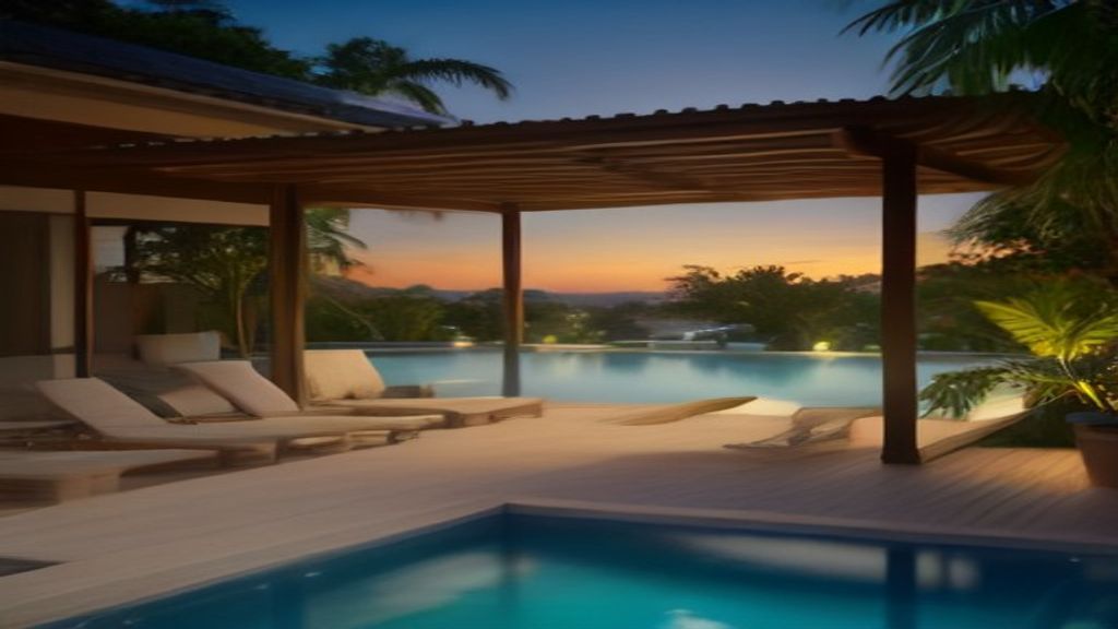Área de lazer — piscina e deck