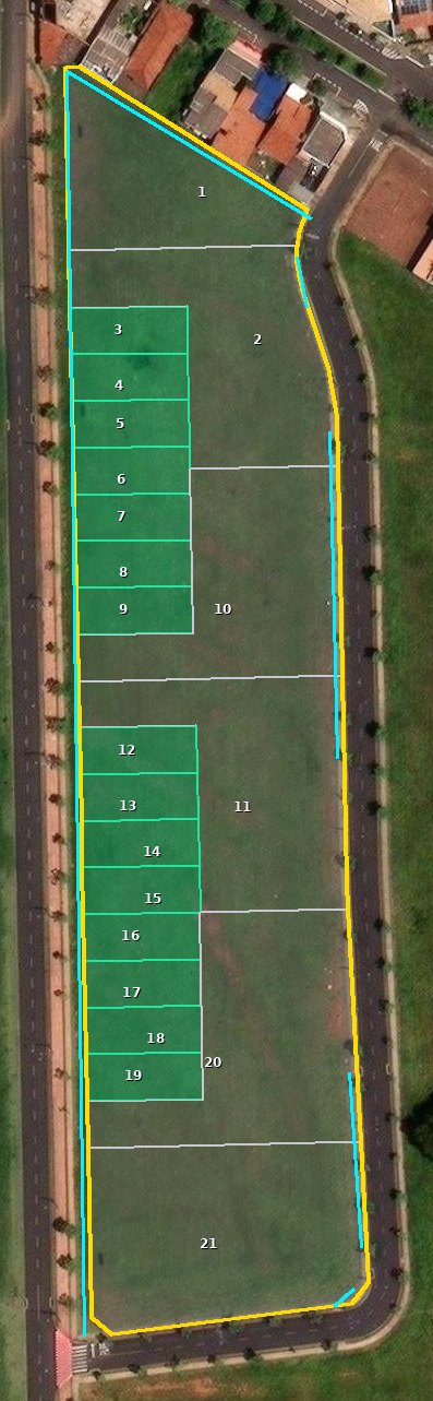 Overlay DWG + KML — lotes